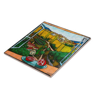 Jonathan Kis-Lev The Road to Jaffa Gate Tile