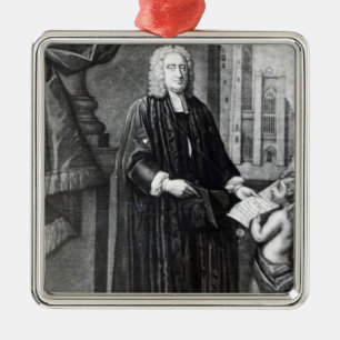 Jonathan Swift, engraved by Andrew Miller, 1743 Metal Tree Decoration
