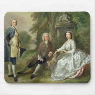 Jonathan Tyers (d.1767) and his Daughter, Elizabet Mouse Mat
