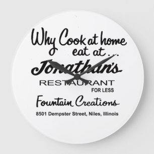 Jonathan's Restaurant, Niles, IL Large Clock