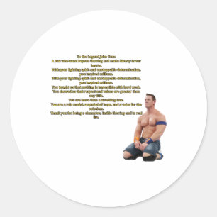 Jone Cena You Can't See Me Sticker 