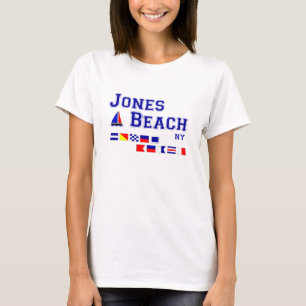 Jones Beach NY Signal Flags T-Shirt