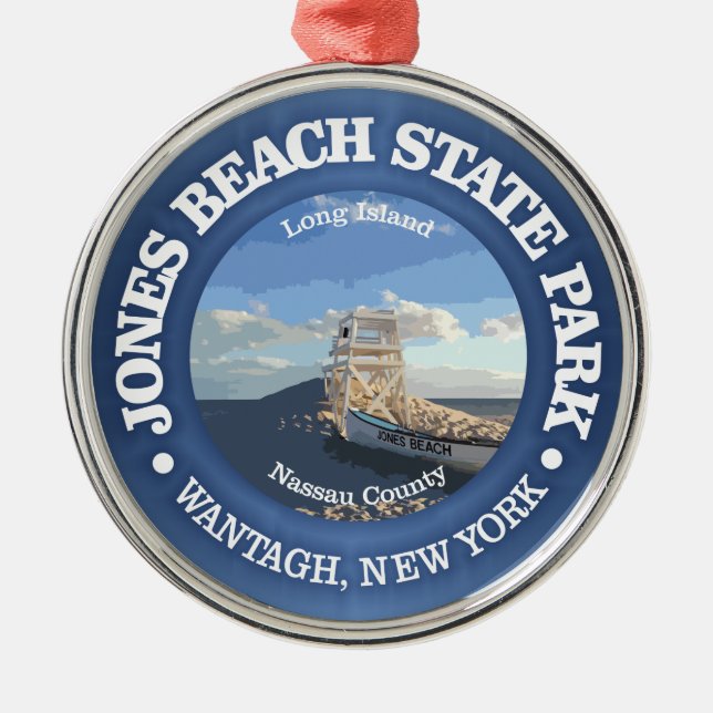 Jones Beach SP Metal Tree Decoration (Front)