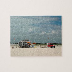 Jones Beach Umbrella Stand Jigsaw Puzzle