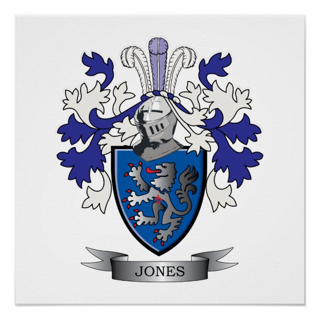 Jones Coat of Arms Poster (Front)