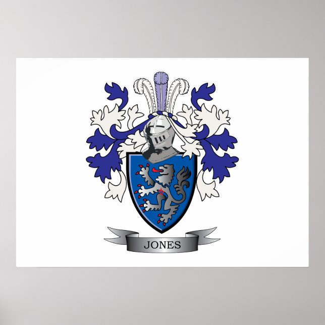 Jones Coat of Arms Poster (Front)