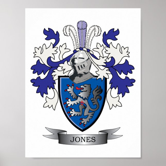 Jones Coat of Arms Poster (Front)