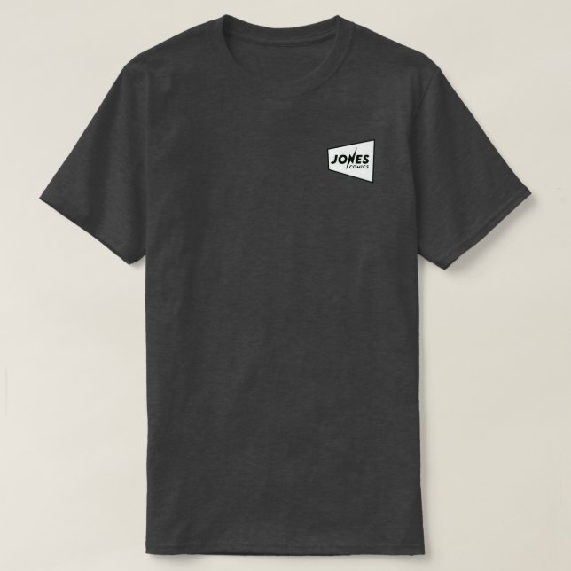 Jones Comics Logo 2 front and back T-Shirt (Design Front)