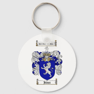 JONES FAMILY CREST - JONES COAT OF ARMS KEY RING