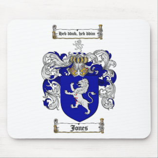 JONES FAMILY CREST -  JONES COAT OF ARMS MOUSE MAT