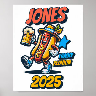 Jones Family Reunion 2025 Personalized Matching Su Poster