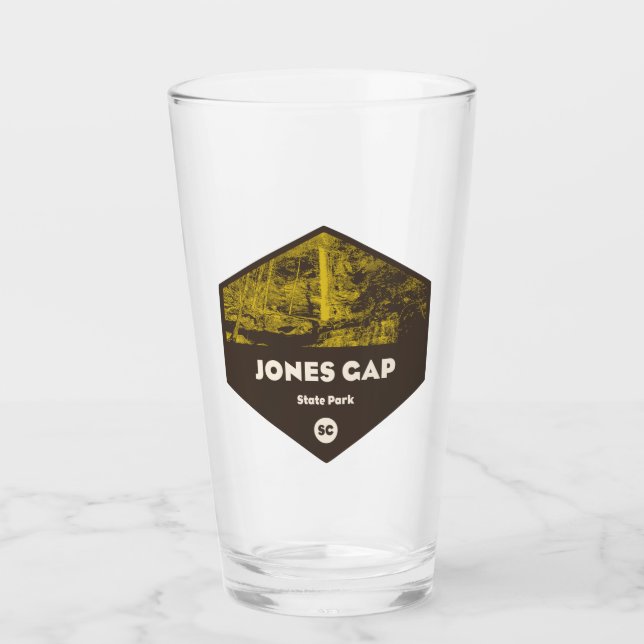 Jones Gap State Park South Carolina Glass (Front)