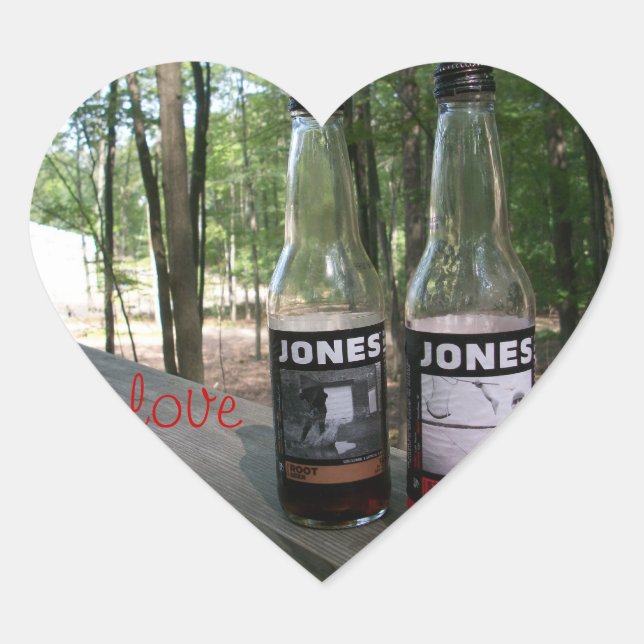 jones soda love heart sticker (Front)
