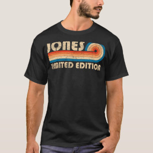 JONES Surname Retro Vintage 80s 90s Birthday Reuni T-Shirt