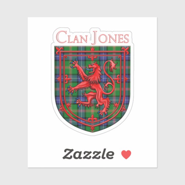Jones Tartan Scottish Plaid Lion Rampant (Sheet)