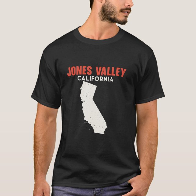 Jones Valley California USA State America Travel C T-Shirt (Front)
