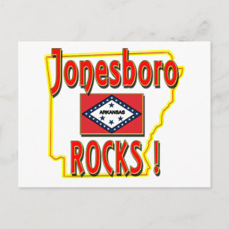 Jonesboro Rocks ! (red) Postcard