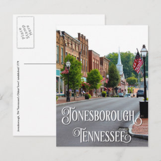 Jonesborough, Tennessee Main Street Postcard