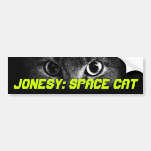 Jonesy: Space Cat Bumper Sticker
