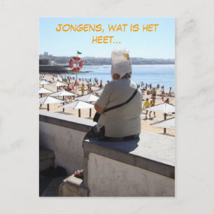 Jongens, zo heet (Dutch Nederlands) funny Postcard