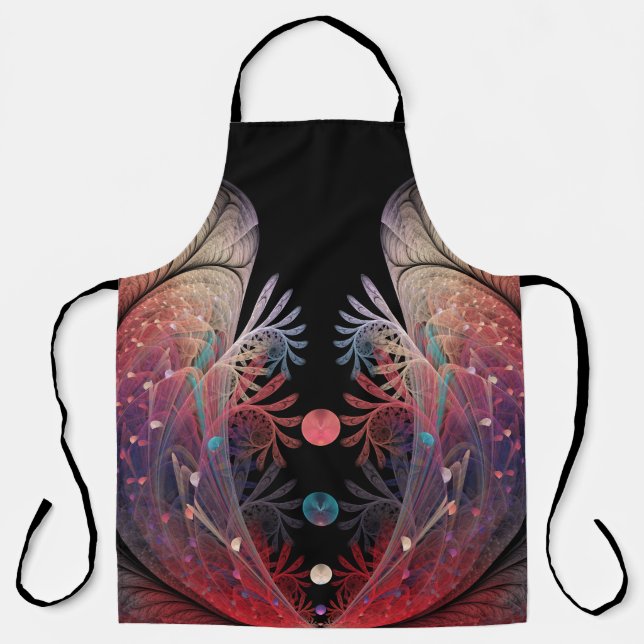 Jonglage Abstract Modern Fantasy Fractal Art Apron (Front)