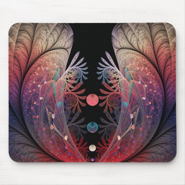 Jonglage Abstract Modern Fantasy Fractal Art Mouse Mat (Front)