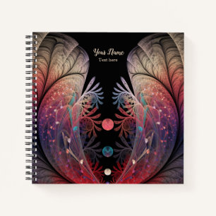 Jonglage Abstract Modern Fantasy Fractal Art Name Notebook