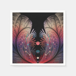 Jonglage Abstract Modern Fantasy Fractal Art Napkin