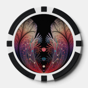 Jonglage Abstract Modern Fantasy Fractal Art Poker Chips