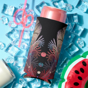 Jonglage Abstract Modern Fantasy Fractal Art Seltzer Can Cooler