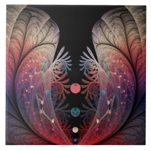 Jonglage Abstract Modern Fantasy Fractal Art Tile