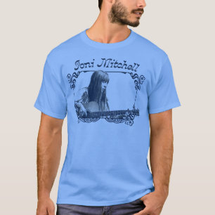 Joni Mitchell Retro 1970s Style Fan Art Design T-Shirt