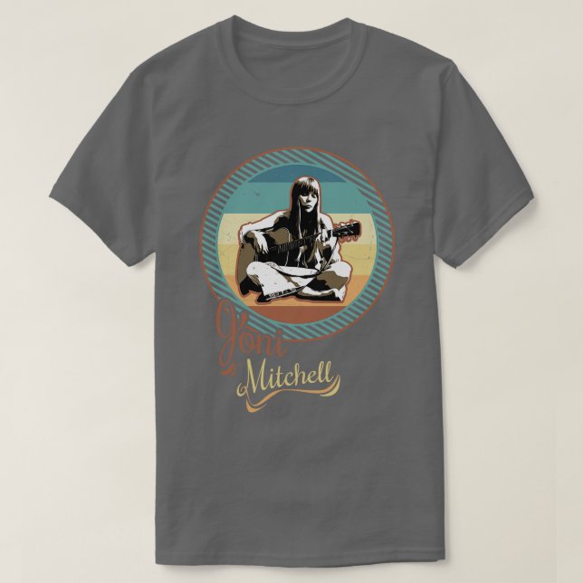 Joni mitchell vector vintage 1970s T-Shirt (Design Front)