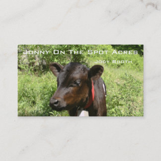 Jonny On The Spot Acres Business Card