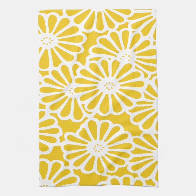 Jonquil Asian Moods Floral Tea Towel (Vertical)