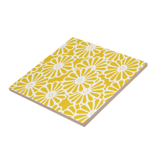 Jonquil Asian Moods Floral Tile (Side)