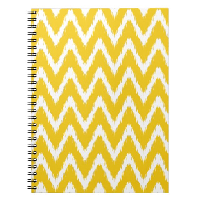 Jonquil Asian Moods Ikat Chevrons Notebook (Front)