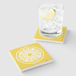Jonquil Asian Moods Mandalla Stone Coaster