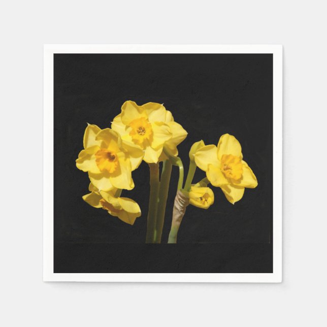 Jonquil Flowers Paper Napkins (Front)