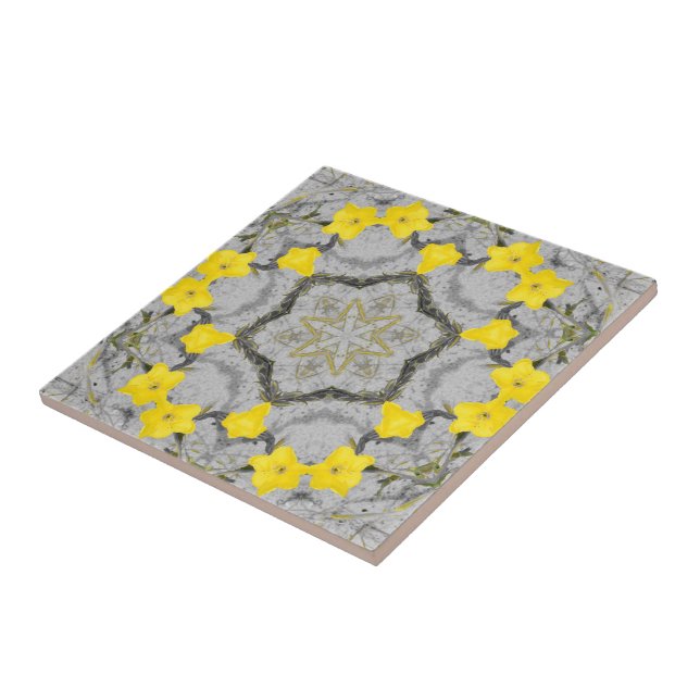 Jonquil Harmony Wheel  Tile (Side)