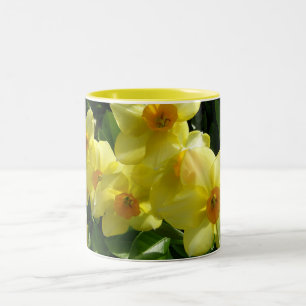 Jonquils/Daffodils/Narcissus Two-Tone Coffee Mug