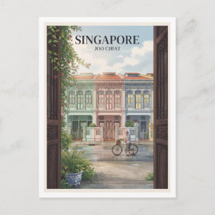 Joo Chiat and Koon Seng Road Peranakan Shophouses Postcard