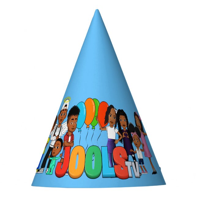 JOOLS TV®️ Blue Party Hat (Front)
