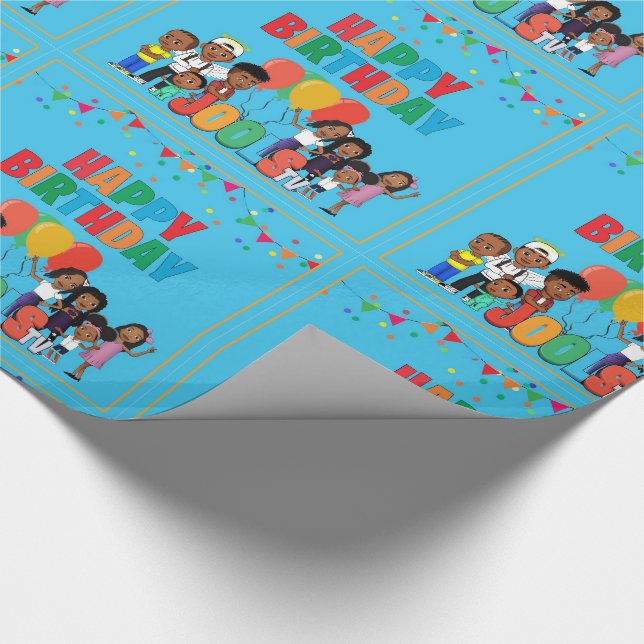 JOOLS TV®️ Blue Wrapping Paper (Corner)