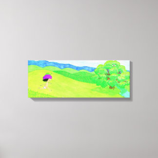 Joone running canvas print