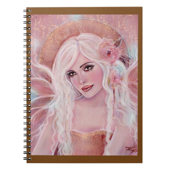 Jophiel  angel holiday art by Renee Lavoie Notebook (Front)