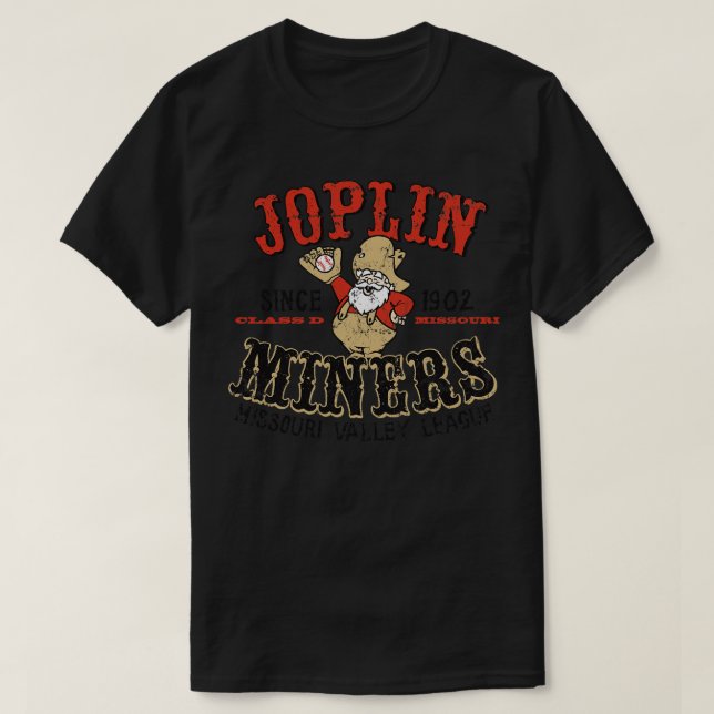 Joplin Miners Baseball T-Shirt (Design Front)