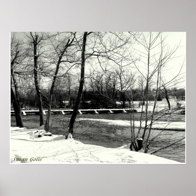 Joplin Missouri Shoal Creek Bridge Poster (Front)