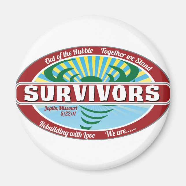 Joplin Survivor Magnet (Front)
