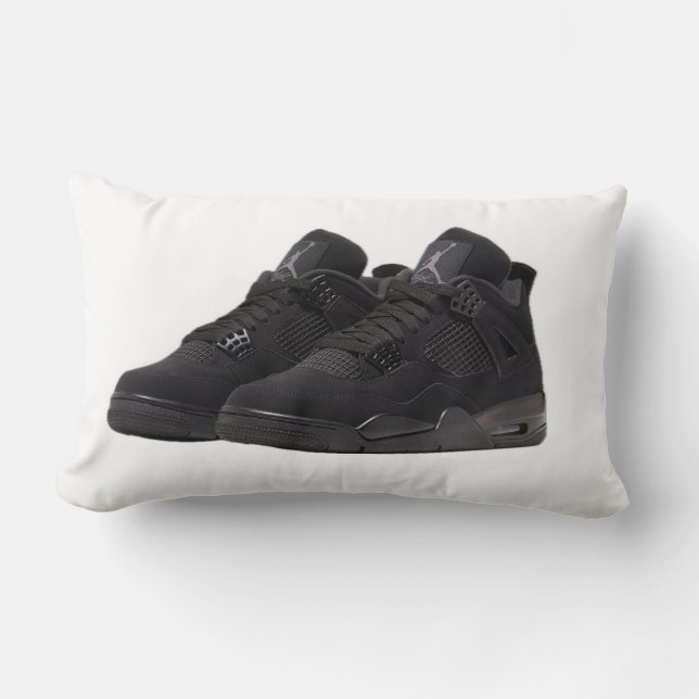 Jordan 4 black cats  lumbar cushion (Front)
